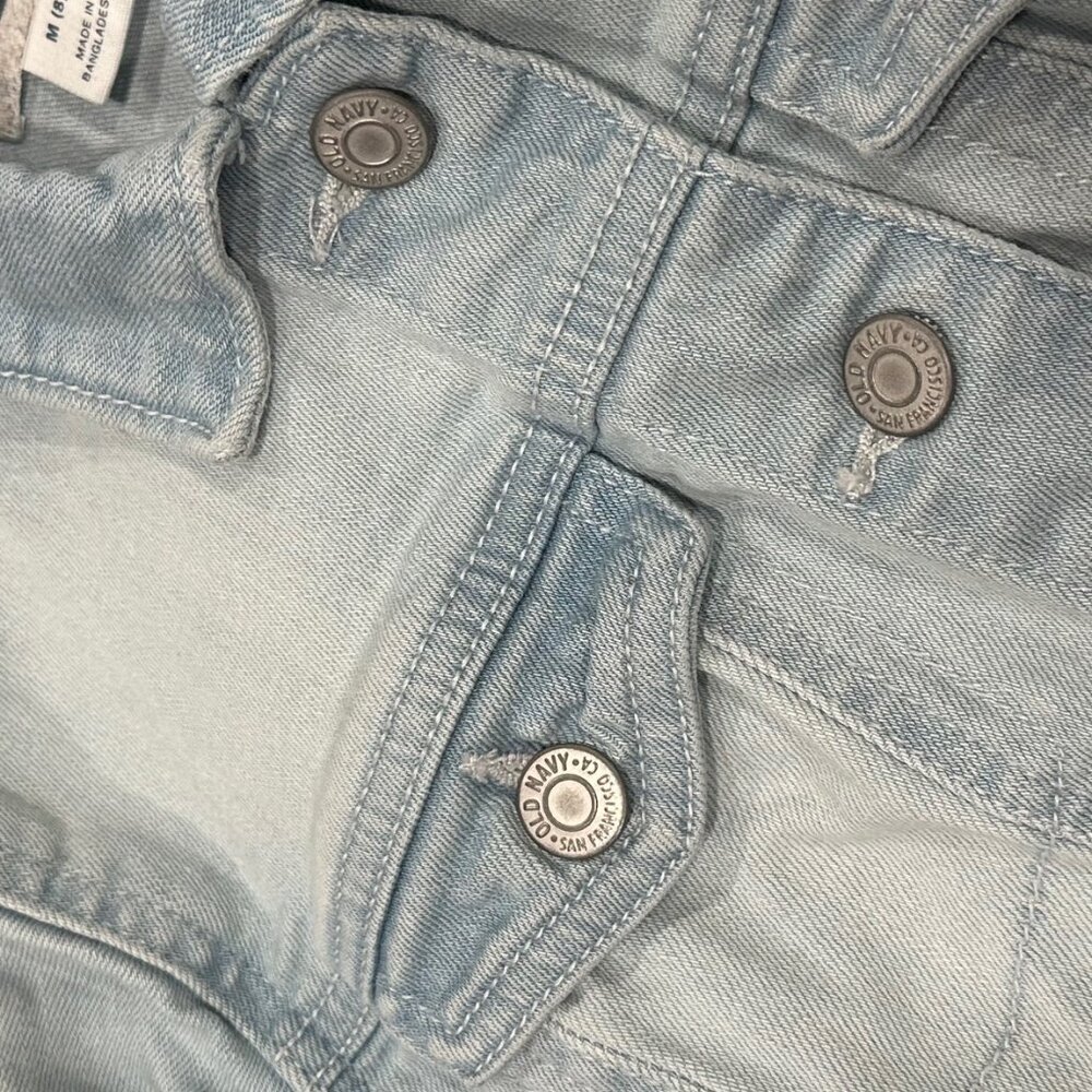 Old Navy Light Wash Kid's Denim Jean Jacket, Size M (8) - Picture 2 of 5